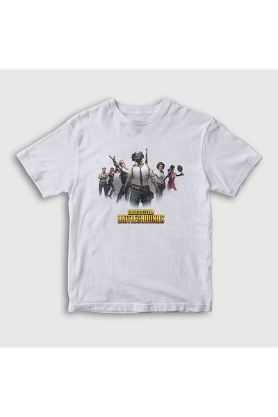 Presmono Unisex Παιδικό Λευκό Team Pubg T-shirt 30737tt