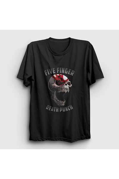 Presmono Μπλουζάκι Unisex Black Skull 5 Finger Death Punch - 63091tt