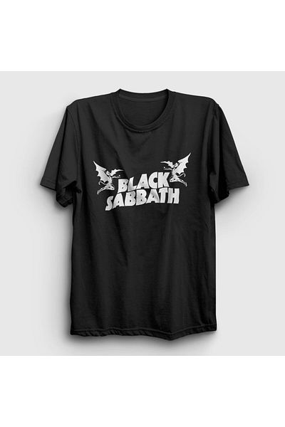 Presmono Μπλουζάκι Unisex Μαύρο λογότυπο Black Sabbath 17731tt