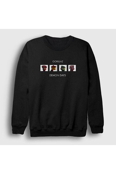 Presmono Унисекс суичър Black Demon Days Gorillaz 54562tt