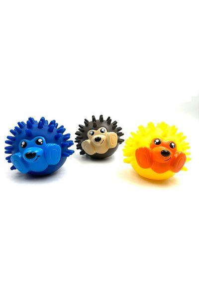 Tasma Market Set of 3 Hedgehog Teether - Anti Tartar Dog Play Ball