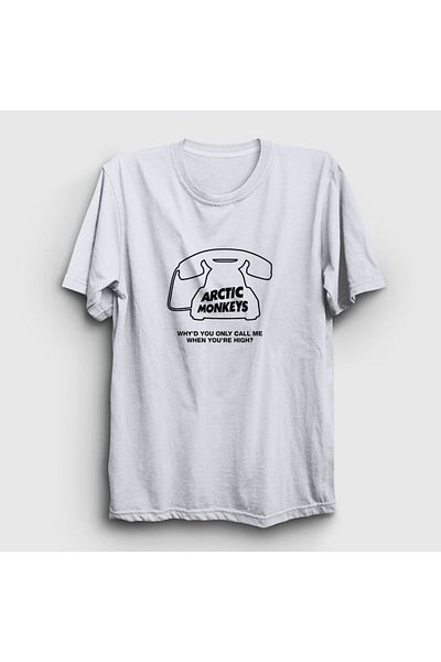 Presmono Μπλουζάκι Unisex White High Arctic Monkeys 13705tt