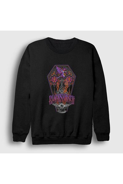 Presmono Унисекс черен суитшърт Coffin Black Sabbath 17446tt