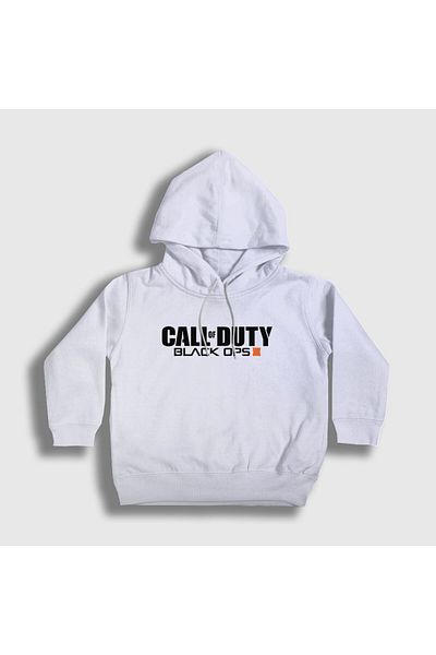 Presmono Unisex Παιδικό Λευκό Μαύρο Ops Call Of Duty Φούτερ με κουκούλα 26601tt