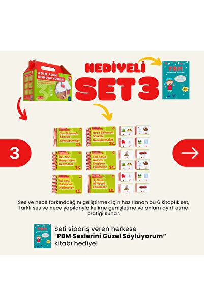 Lali Yayınları Adım Adım Konuşuyorum Eğitim Seti 3