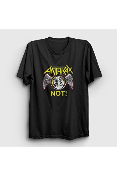 Presmono Unisex crna nota Anthrax T-shirt 10353tt
