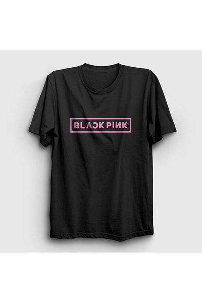 Presmono Μπλουζάκι Unisex Μαύρο λογότυπο Blackpink 19701tt