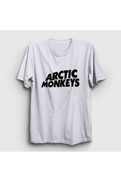 Presmono Μπλουζάκι Unisex Λευκό λογότυπο Arctic Monkeys 14267tt