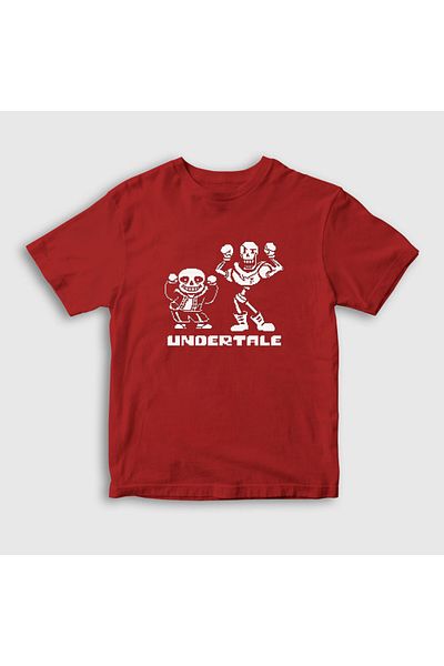 Presmono Tricou unisex pentru copii Red Sans Papyrus Undertale 32350tt