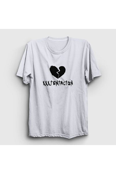 Presmono Μπλουζάκι Unisex White Broken Heart Xxxtentacion 47247tt