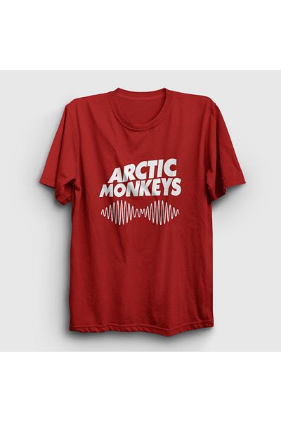 Presmono Унисекс тениска с червена обложка Arctic Monkeys 12743tt