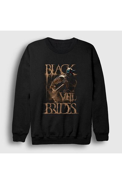 Presmono Унисекс суитшърт Black Mask Black Veil Brides 18973tt