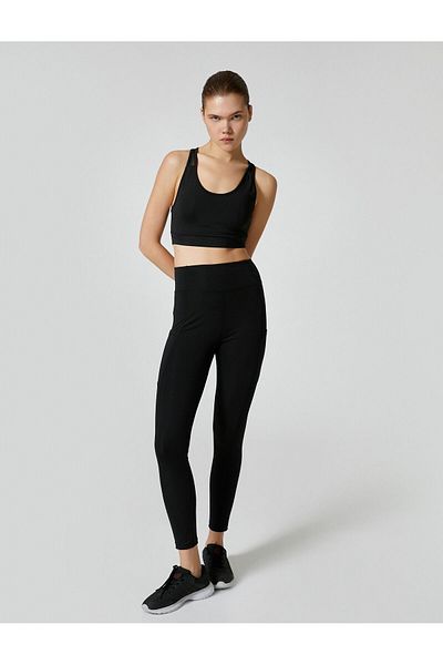 Koton Pocketed Sports Leggings High Waist Slim Fit