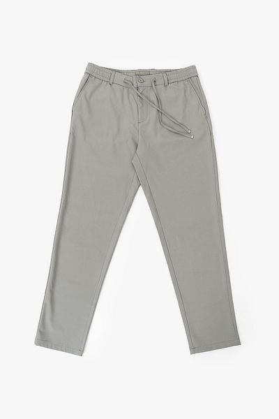 DAHA Pantaloni de jogging 968 pentru bărbați, gri, cu buzunare laterale, cu șireturi și centură elastică în talie