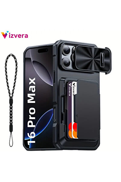 Yasee İphone 16 Promax Kılıf Cüzdanlı Ve Kamera Kapaklı