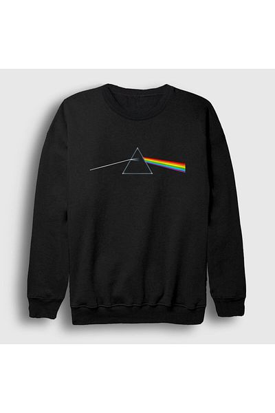 Presmono Unisex Μαύρο λογότυπο Pink Floyd Φούτερ 76637tt
