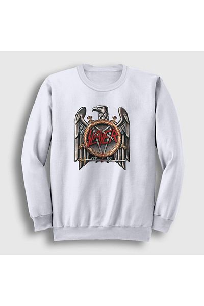 Presmono Φούτερ Unisex Λευκό Ασημί Slayer 111578 ττ