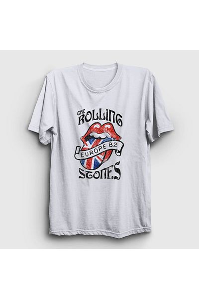 Presmono Μπλουζάκι Unisex White 82 The Rolling Stones 117308 ττ