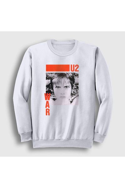 Presmono Φούτερ Unisex White War U2 121607 ττ