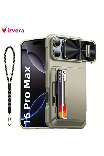 Yasee İphone 16 Promax Kılıf Cüzdanlı Ve Kamera Kapaklı