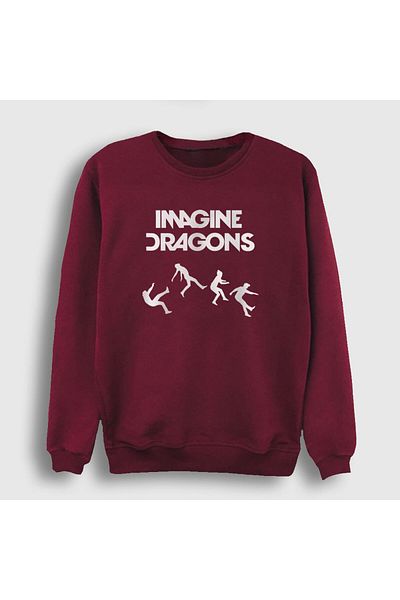Presmono Hanorac unisex Claret Red World Imagine Dragons 83157tt