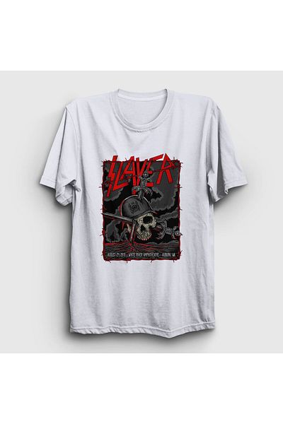 Presmono Μπλουζάκι Unisex White Slayed Slayer 111718 ττ