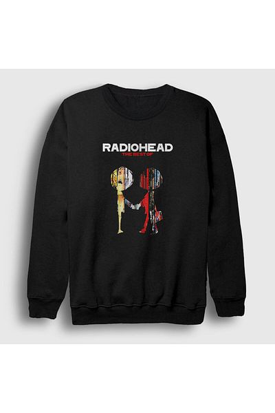 Presmono Унисекс черен суитшърт Best Radiohead 103991tt