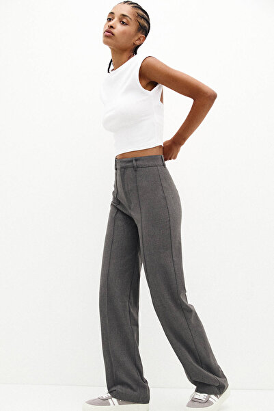 Pull & Bear بنطلون أنيق بخصر مرتفع