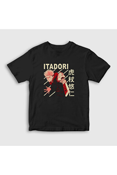 Presmono Tricou unisex negru Yuji Anime Jujutsu Kaisen130702tt