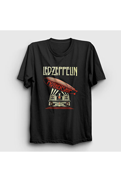 Presmono Unisex Siyah Mothership Led Zeppelin T-shirt 96150tt