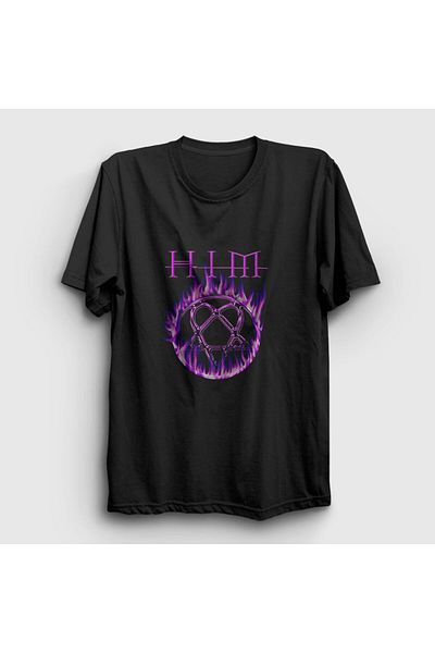 Presmono Μπλουζάκι Unisex Logo Black Flames - 80483tt