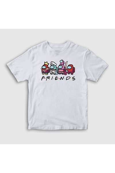Presmono Tricou Unisex Copii Alb Friends Among Us 77442tt