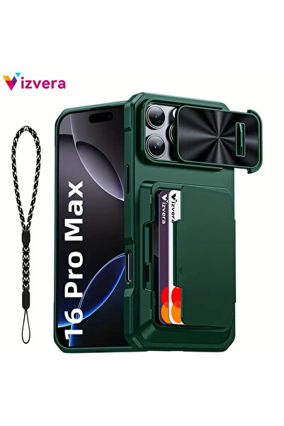 Yasee İphone 16 Promax Kılıf Cüzdanlı Ve Kamera Kapaklı