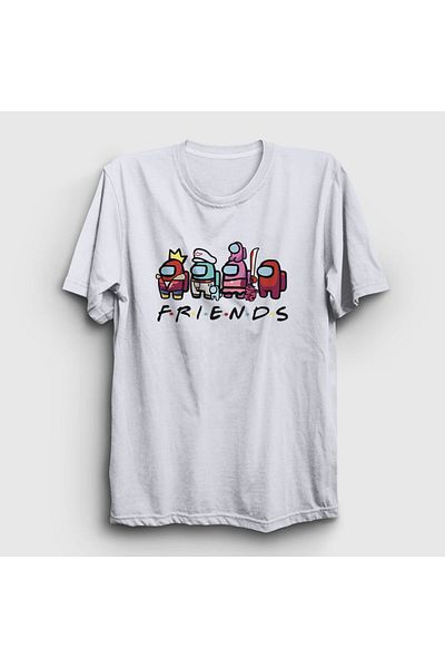 Presmono Μπλουζάκι Unisex White Friends Among Us 77233tt