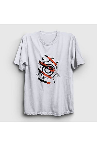 Presmono Μπλουζάκι Naruto Unisex Λευκό Kyuubi - 133710 ττ