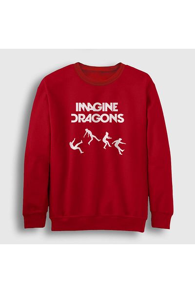 Presmono Унисекс суитшърт Red World Imagine Dragons 83157tt
