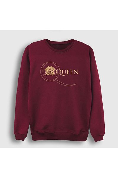 Presmono Φούτερ Queen Unisex Claret Red Gold Logo 101810 ττ