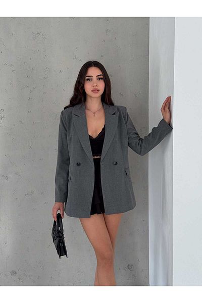 ZF BUTİK Dámská bunda Blazer s jedním knoflíkem