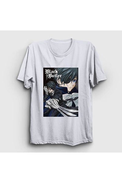 Presmono Tricou unisex alb Poster Anime Kuroshitsuji131317tt