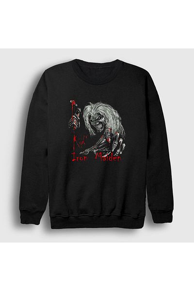 Presmono Унисекс суитшърт Black Blood Iron Maiden 85491tt