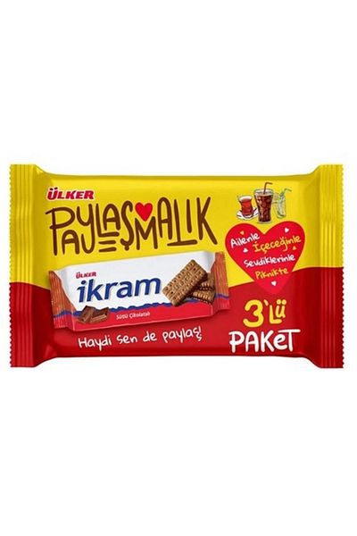 Ülker Ülker İkram Chocolate Biscuit 3X84 g
