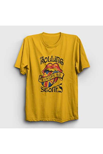 Presmono Унісекс Sarı 82 Футболка The Rolling Stones 117308tt