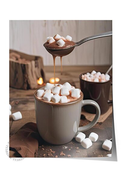Postifull Poster Cup of Chocolate, Poster de perete fără cadru, Pictură verti...