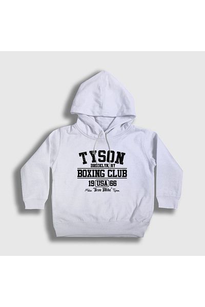 Presmono Hanorac cu glugă unisex alb pentru club de box Mike Tyson157851tt