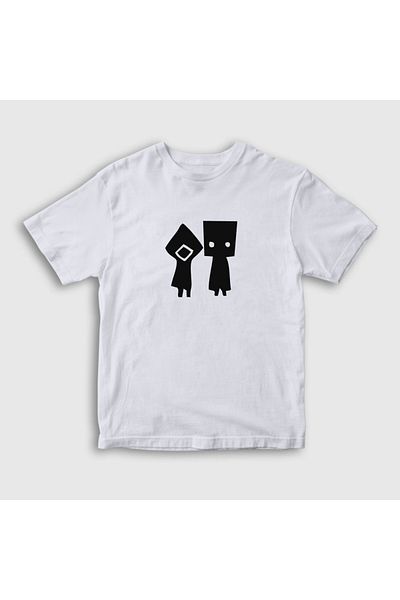 Presmono Tricou alb unisex pentru copii - Six And Mono Little Nightmares 160230 tt