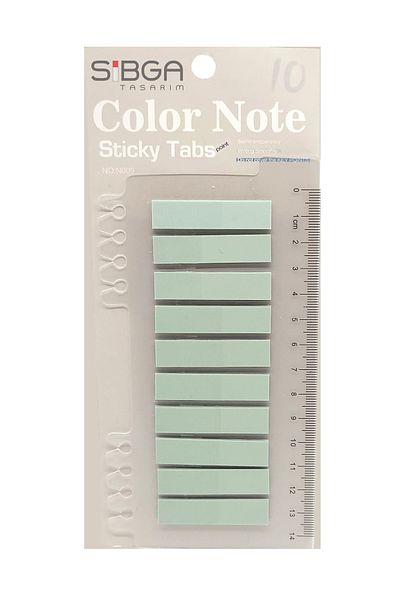sibga tasarım Light Green Transparent Postit - Bookmark Sticker Note Paper