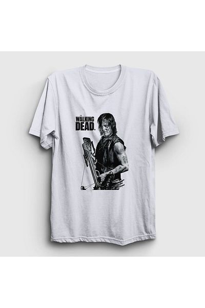 Presmono Μπλουζάκι Unisex Λευκό Daryl Dixon The Walking Dead 219884 tt