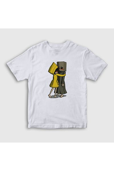 Presmono Tricou unisex pentru copii White Hug Little Nightmares159789tt