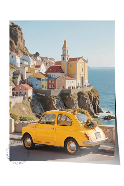 Postifull Avanturistički poster Amalfi, zidni poster bez okvira, vertikalna z...