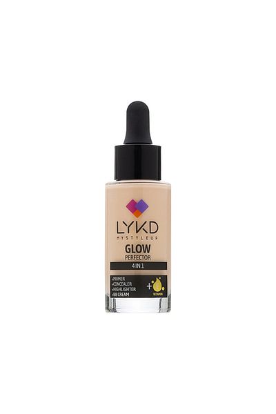 lykd Glow Perfector 4 in 1 Glow Foundation - Base, Concealer, Brightening, Bb Cream 118 Fair